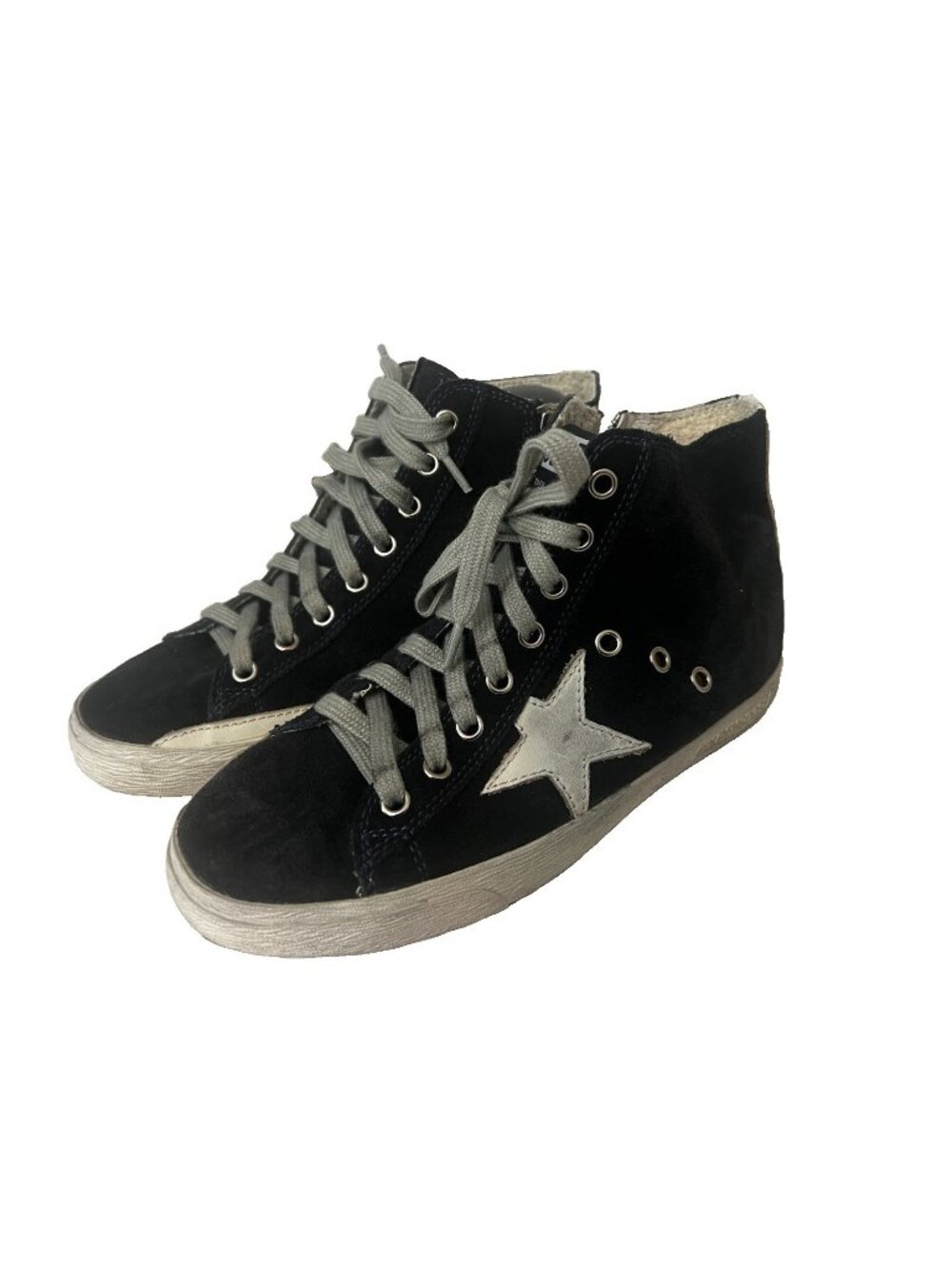 GOLDEN GOOSE GGDB FRANCY Sneakers EU:38 US 7.5 Navy Suede Shoes No Insoles